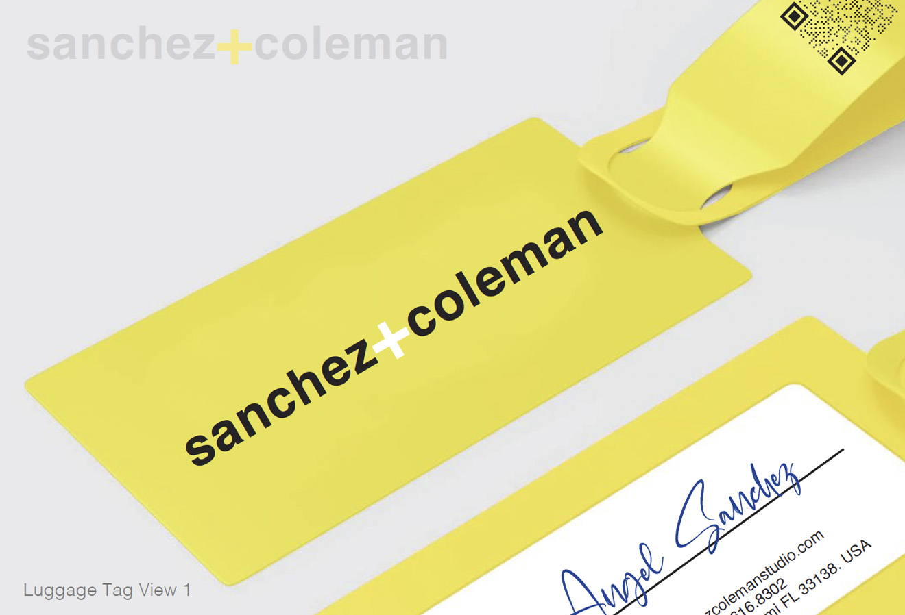 Sanchez + Coleman Luggage Tag Design