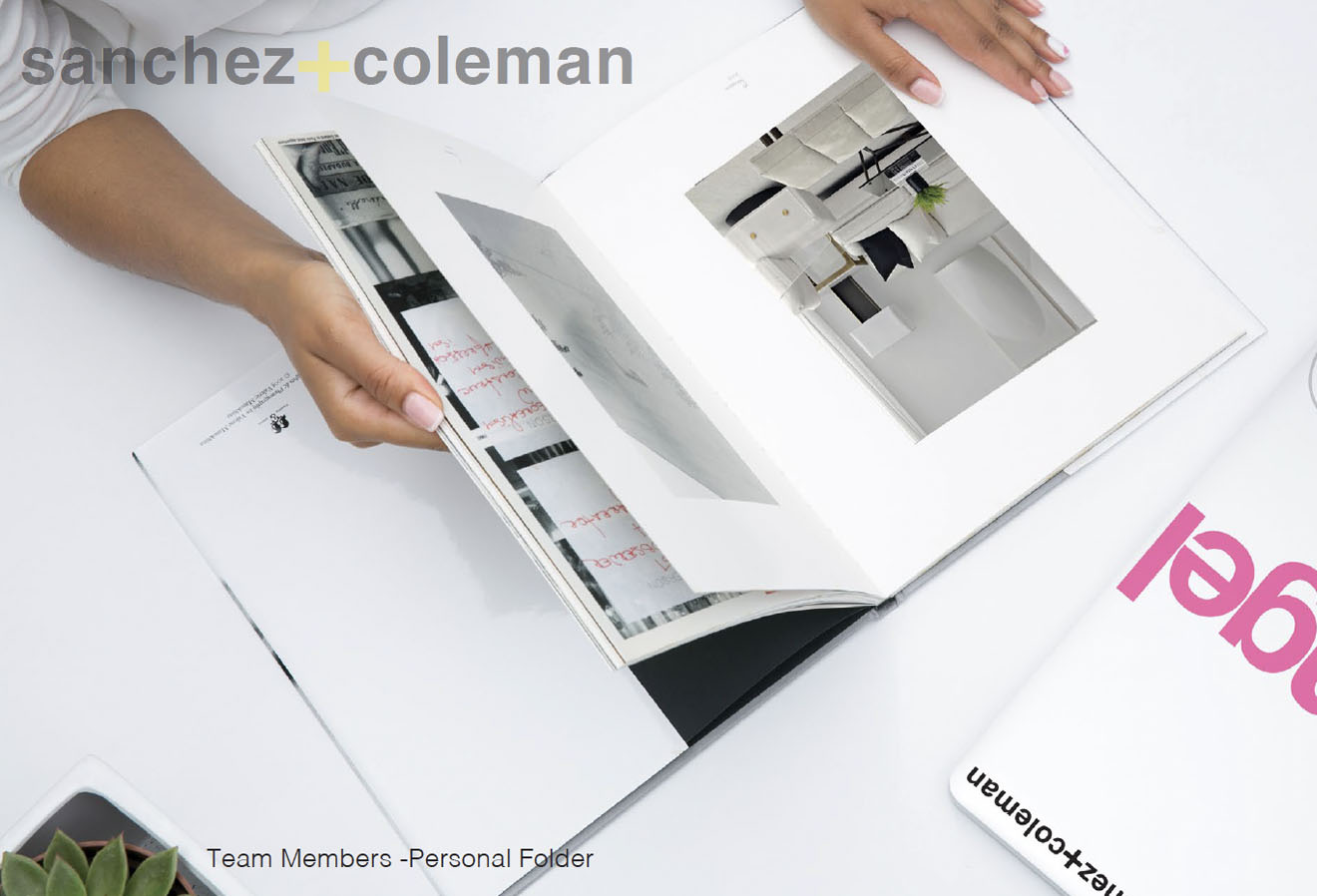 Sanchez + Coleman Team Folder Design